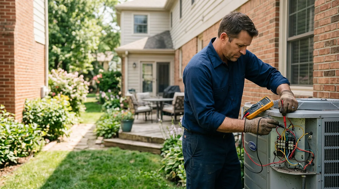 HVAC technician working near Saluda, SC